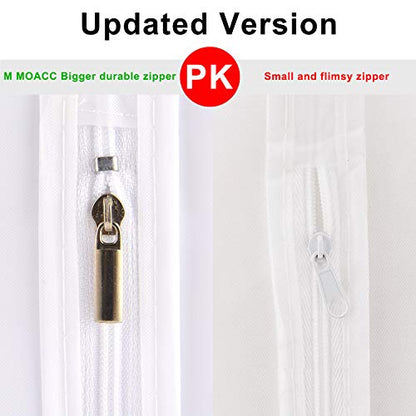 M MOACC Kids Garment Bags Little Girl Dress Bag Clear for Costume with Zipper Set of 5,Small - color: 5pcs-Size-Small 16"x 26"