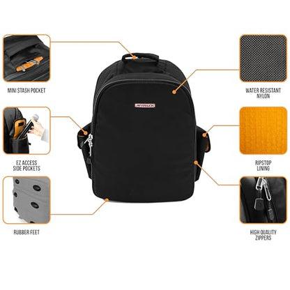 Jetpack Prime DJ Backpack for DVS, Mobile, or Club Gigs, Bag Carry Mixers S9, 62, etc., Laptop, Stand, Tablet, Headphone, Vinyl Records, USB Mobile Devices, Needle Case, Cables, Microphone & More