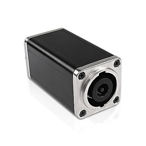 MEIRIYFA NL8MPR Speakon Coupler Connector,8Pin Speakon Female to Female Adapter Speaker Silver-Plated Plug Jack Straight Connector for NL8FC, NL8FX, NLT8X, NL8FC, NL8FX