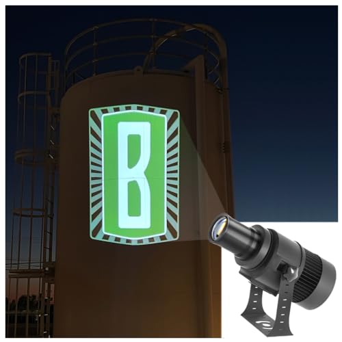 110W Custom GOBO P𝐫𝐨𝐣𝐞𝐜𝐭𝐨𝐫 Led Logo Lights Image for Store Business Outdoor and Indoor I𝐩𝟔𝟕 Waterproof with Remote Control (110, Watts)