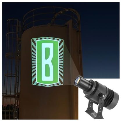 110W Custom GOBO P𝐫𝐨𝐣𝐞𝐜𝐭𝐨𝐫 Led Logo Lights Image for Store Business Outdoor and Indoor I𝐩𝟔𝟕 Waterproof with Remote Control (110, Watts)
