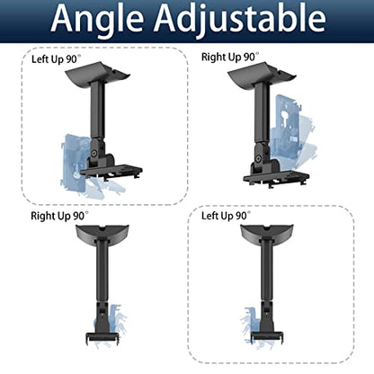 Dinghosen Wall/Ceiling Mount Bracket for UB-20 Series II ST535 ST525 ST520 535III 525III CM520 Virtually Invisible 300 Lifestyle 600 SoundTouch JC-II AM6-V AM10-V AM10IV Black (Set of 4)