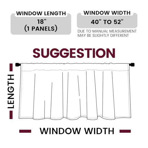 Yakamok Wine Red Room Darkening Velvet Curtains 40x18 Inch Living Room | Luxury soft velvet, 1 panel , for bedroom small windows, window drapes rod pocket,light blocking,Thermal Insulated - color: Wine Red, size: 40"W x 18"L (Pack of 1)