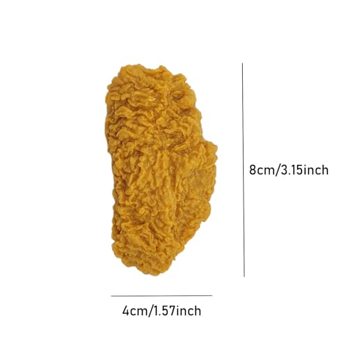 5 Pcs Simulated Chicken Legs Wings Fake Food Model Lifelike Fake Fried Chicken Kitchen Home Party Decoration Display Photography Props (Wings) - color: Wings