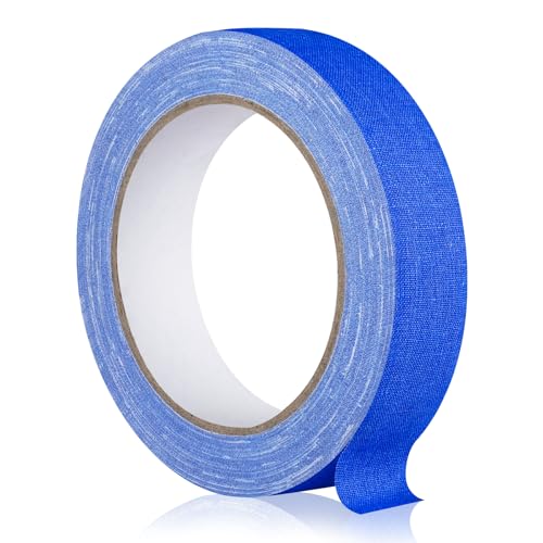 GEYYANG Blue Spike Tape, 1 inch x 20 Yards Fluorescent Gaffers Tape | Gaffer Tape for Marking,Labeling,Residue Free,Non-Reflective - color: Blue, size: 1 Inch x 20 Yards