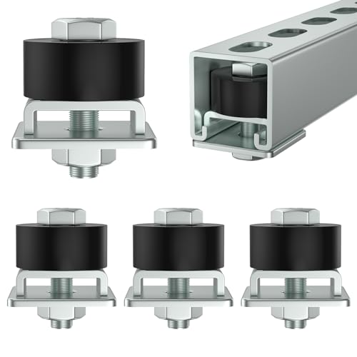 SKTREX Trolley Roller Wheels Limit Trolley Assembly Positioning for Unistrut Strut Channel with 1-5/8" Wide and All 1-5/8" or Taller Strut Channel Pack of 4 - style: Pack of 4