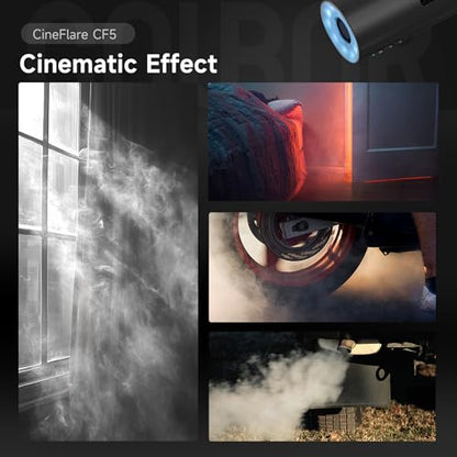 CF5 Portable Fog Machine, 40W Handheld Smoke Machine with RGB Lights and Leak Proof Design, Mini Fogger for Cosplay, Photography and Creative Parties, Haze Maker with Remote