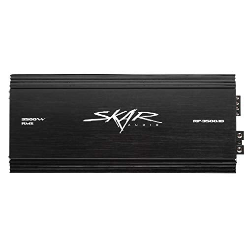 Skar Audio RP-3500.1D Monoblock Class D MOSFET Amplifier with Remote Subwoofer Level Control, 3500W - size: 3500 Watt Class D Monoblock