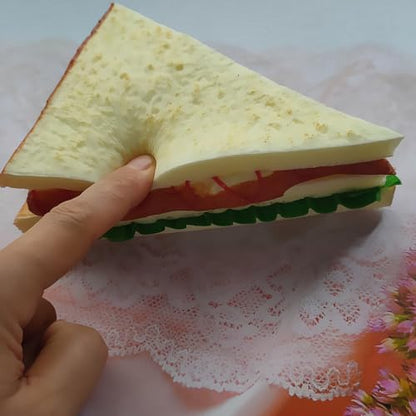 Ebonee Artificial Fake Sandwich Bread Props, Realistic Simulated Sandwiches Lifelike Simulation Food Model for Food Display Kitchen Decoration Photography Props (1 Pack)