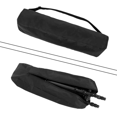 Tripod Carry Bag, 27.5 Inch Mic Stand Bag Black Portable Camera Tripod Storage Bags Simple Stylish Music Stands Bags with Zipper Shoulder Strap for Men Women Carrying Light Monopod Stand