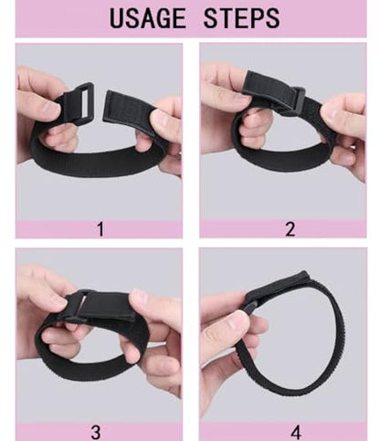 20Pack 8 Inch Reusable Fastening Cable Straps,Small Cinch Straps | Adjustable Multi-Purpose Hook and Loop Straps with Buckle,Nylon Cable Ties,Cord Ties Organized Tidy for Wire Cable Management - size: 8'' x 0.6'' (Black)