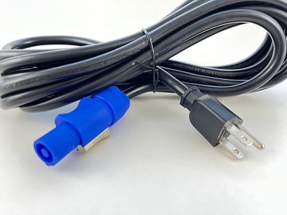 OMNIHIL [UL] 15 Foot Long Professional Grade Compatible Edison (Male) to Power Cable Connector 14 AWG Compatible with Chauvet DJ Intimidator Hybrid 140SR 140W Discharge Lamp Moving-Head Wash/Spot