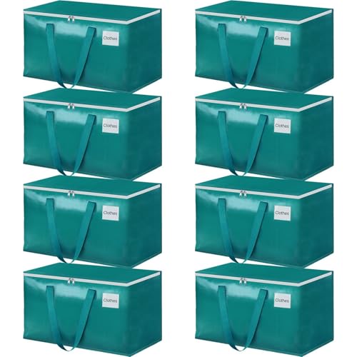 StorageRight Moving Bags, Moving Boxes, 93L 8-Pack Sotrage Bags Totes,Green - color: Green, size: 8 Pack