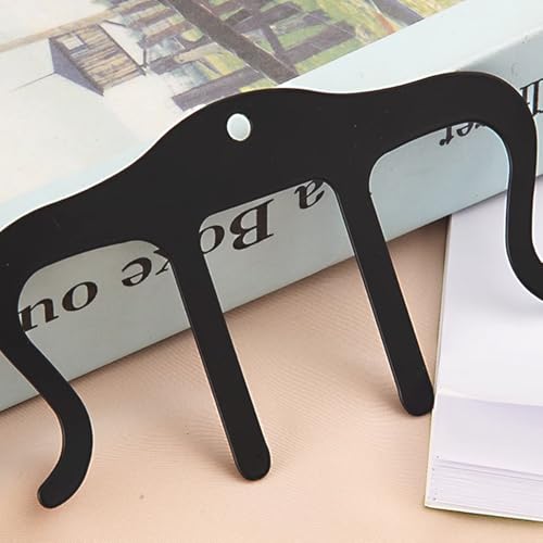 2 Pack Metal Black Music Book Clips Page Holders for Reading, Sheet Music Stand, Piano, Book & Keyboard Ideal for Musicians - color: Black