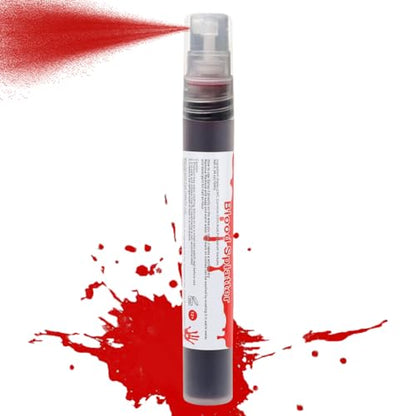 Mysense Fake Blood Spray,Blood Splatter,Halloween Faux Blood Makeup,Washable Fake Blood for Clothes,Zombie Vampire Monster Scary Clown Costume SFX Cosplay,0.35oz(10ml) - color: Fake Blood Spray - 0.35oz