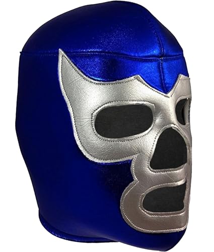 Del Mex Lucha Libre Adult Luchador Mexican Wrestling Mask Costume - color: Blue Demon