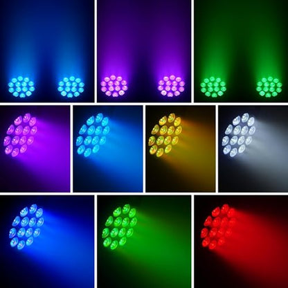 Stage Lights, 1 Pack U`King Par Can Lights RGBW LED 14x6W DMX Sound Activated, Uplights for Events Wedding Parties Church Live Show Concert Club