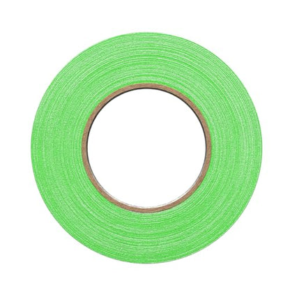 ProTapes Pro Gaff Premium Matte Cloth Gaffer's Tape with Rubber Adhesive, 50 yds Length x 1" Width, Fluorescent Green (Pack of 1) - size: 1" x 50 yds (Pack of 1), style: Functional (Fluorescent)