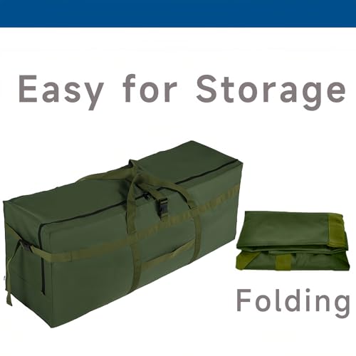 Large Duffel Bag, Waterproof Carry on Weekend Overnight Storage Bag over Luggage for Airline, Travel, Camping, Moving - color: 180L-Dark Green
