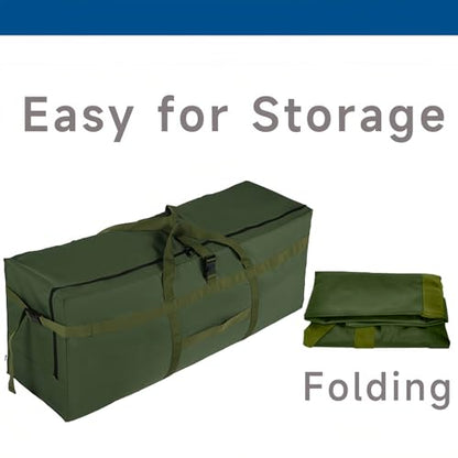 Large Duffel Bag, Waterproof Carry on Weekend Overnight Storage Bag over Luggage for Airline, Travel, Camping, Moving - color: 180L-Dark Green