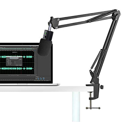 Razer Seiren X Boom Arm with Pop Filter - Mic Stand with Foam Cover Windscreen for Razer Seiren X Streaming Microphone by YOUSHARES