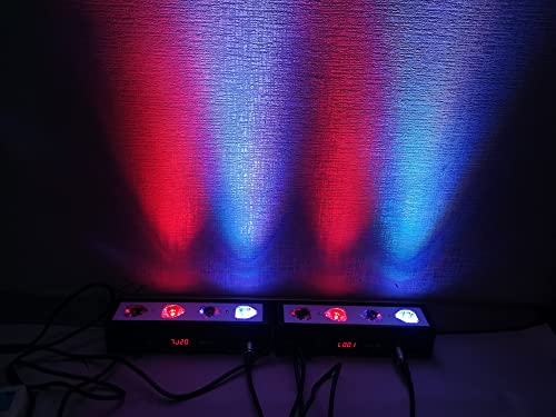 LED Par bar Wall wash Stage Light,SENLAN 4pcsX3W RGB 3-in-1 LED and Full Aluminum House of 7 Modes DMX512 for Disco/Party/Theater