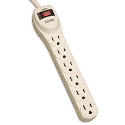 Tripp Lite 6 Outlet Home & Office Waber Power Strip, 4ft Cord with 5-15P Plug (PS6) - size: 6 Outlet, style: 6 Outlet + 4ft Cord