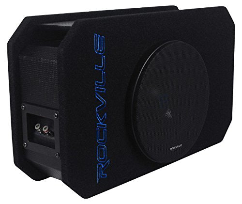 Rockville RMW8P 8" Shallow Car Subwoofer, Tunnel Slot Ported Enclosure