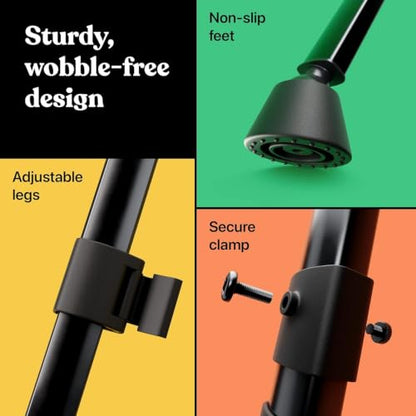 T-Sign 21 to 66 Inch Heavy Duty Easel Stand - Adjustable Metal Tripod Art Easel for Painting and Display, Portable Canvas Stand with Carrying Bag for Artists, Floor, Tabletop, and Outdoor Use (2-Pack) - style: 66 Inch Anthracite Black (2 Pack)