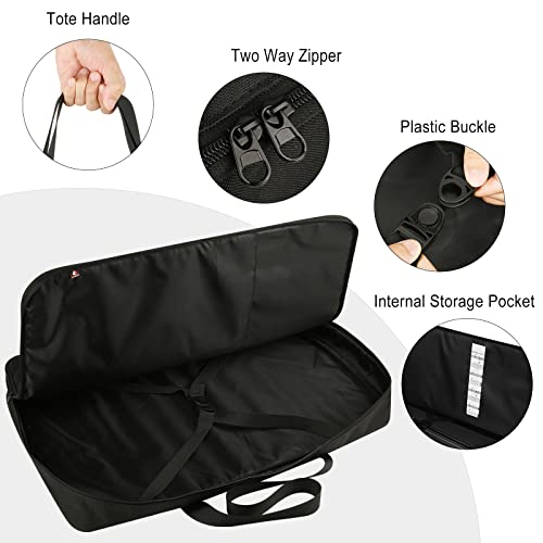 Sheet Music Stand Carrying Case for Music Sheet Clip and Tripod Nylon Storage Bag Music Sheet Stand Holder Protective Case Bag for Orchestras, Choirs, 23.22'' x 15.35'' x 2.95‘’