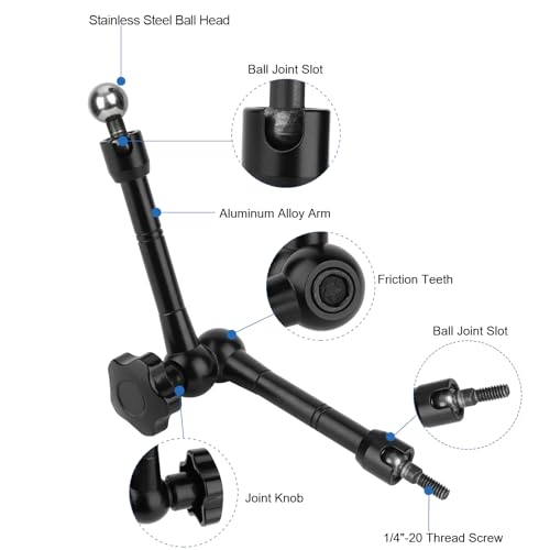 Mippko iPad Holder for Microphone Stand/Mic Music Stand,Tablet Mount Compatible with 4.7~12.9" / Nexus/LG G Pads/e-Reader/Switch/iPhone,360° Adjustable 10" Long Aluminum Alloy Arm