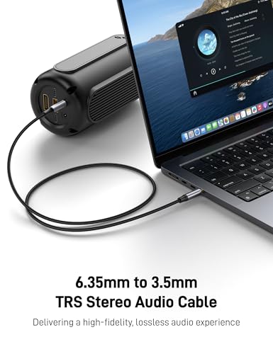 1/4 inch to 3.5mm Stereo Audio Cable 16FT, 3.5mm to 6.35mm Stereo Audio Cable, 1/8 to 6.35mm Y Splitter Guitar AMP Aux Cord for Headphones Jack, Laptop, Speaker, Phone Mixer. - size: 16.5FT