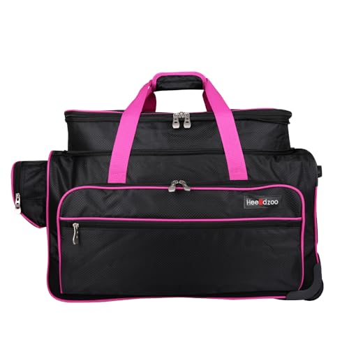 Dance Bag with Garment Rack,23inch Dance Competition Garment Bags with Clothes Rack,Suitcase,Rolling Duffle for Travel, Wheeled Drop-Bottom Upright Luggage Closet Suitcase(Expand-Purple - color: 23inch Expand-Purple