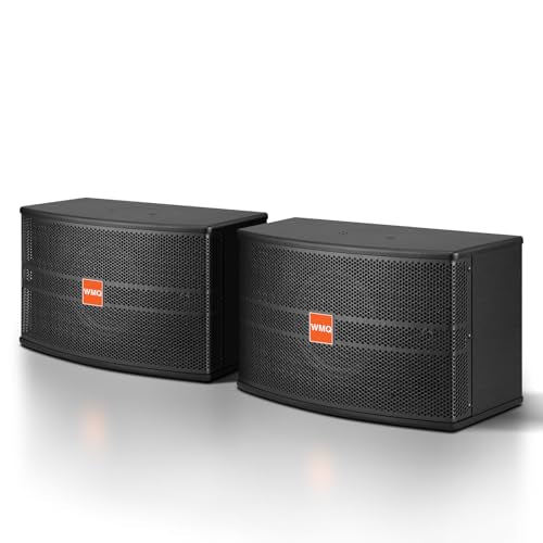 8" Passive Speaker Pair, 800W Peak Power 3-Way Karaoke Speakers, 8 Ohm MDF Enclosure, for Crystal Clear Vocals, Home Entertainment, DJ and PA Audio, Needs Amplifier/Receiver - size: 8 inch passive speaker