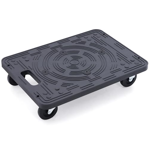 MaxWorks 50915 Polypropylene Dolly-200-lb Capacity, Black