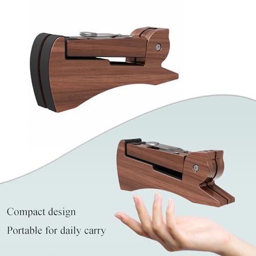 DIDA Lightweight Foldable A- Frame Plastic Guitar Stand for Acoustic, Electric Guitars, Ukulele, Guitar Stand Floor, Portable Travel Stand, Single Guitar Holder (Rosewood) - color: Rosewood
