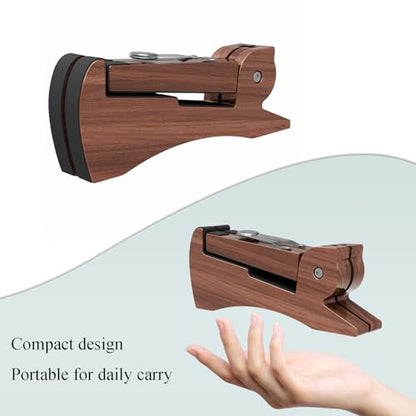 DIDA Lightweight Foldable A- Frame Plastic Guitar Stand for Acoustic, Electric Guitars, Ukulele, Guitar Stand Floor, Portable Travel Stand, Single Guitar Holder (Rosewood) - color: Rosewood