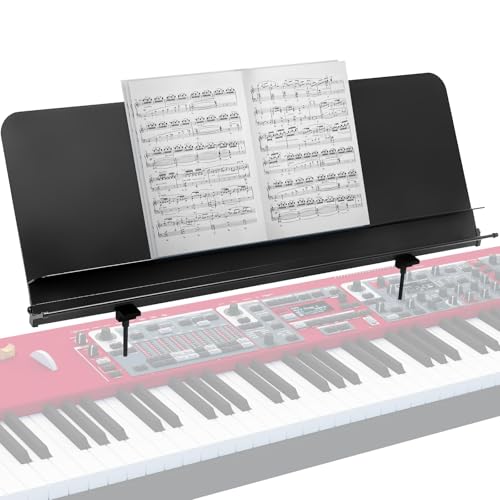 Liquid Stands Sheet Music Stand for Nord Keyboard - Fits All Nord Grand Stages 76/88, Electros C1/C2/C2D, piano, and more - Adjustable, Portable, Heavy-Duty Wide Music Stand for Sheet Music