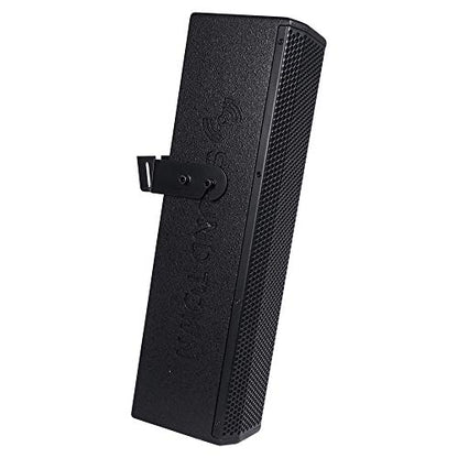 Sound Town Pair of Passive Wall-Mount Column Mini Line Array Speakers with 4 x 5” Woofers, Black for Live Event, Church, Conference, Lounge, CARPO-V5B