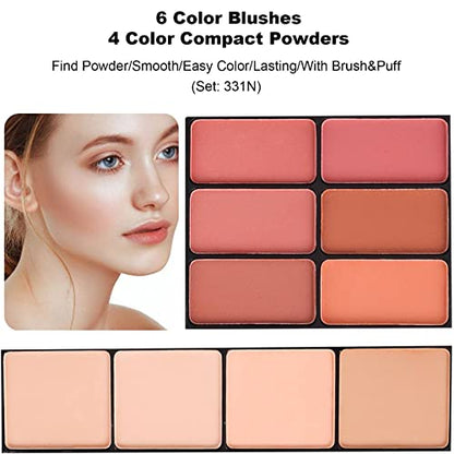 coliusa 58 Color Professional Makeup pallet, Makeup Kit for Women Full Kit,All In One Makeup Set,Makeup Gift Set for Women&Girls&Teen (331N) - color: 331N