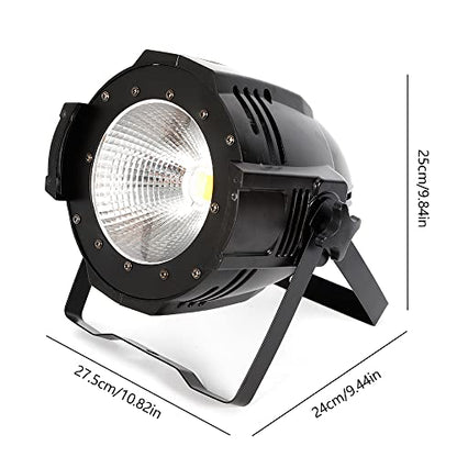 Stage Lights with Barn Doors, 200W COB LED Par Lights Spotlights, 2 in 1 Warm White & Cool White DMX512 Professional Party Lights Spotlight for Events Parties Wedding Theater Church Concert Dance