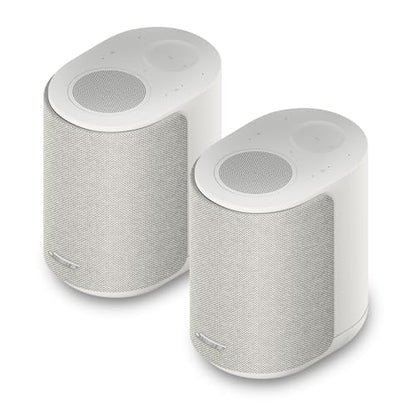 Bose Stereo Music Set (2 Lifestyle Ultra Speakers), Wireless Home Speakers, TrueSpatial Audio, CleanBass, AirPlay & Google Cast, White Smoke - color: White, size: Pack of 2