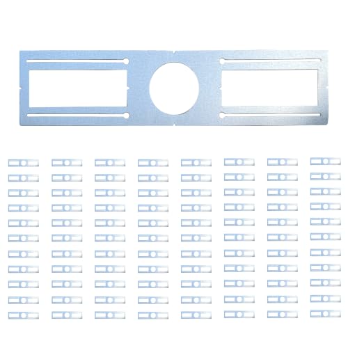 72 Pack 4" New Construction Mounting Plate Slim Rough-in Bracket with Round Hole for LED Recessed Downlight Plate - size: 4