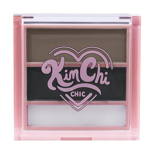 KimChiChic Beauty Kimbrowly Eyebrow Powder Duo with Brow Wax - color: 04 - Deep