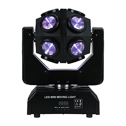 DJ Lighting Lamp Stage Light Party Lights 12x12w RGBW 4 in 1 Football Led Beam Moving Head Dj Disco Stage Wash Light Dmx512 13/15 Channels Effect Lighting for KTV Disco Party Wedding Concert