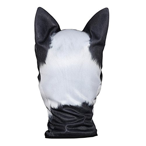 WTACTFUL 3D Animal Ears Balaclava, Breathable Face Mask for Halloween | Stand-Up Ears, Windproof Dustproof, Quick-Dry, No Fade Print, Soft, for Music Festivals Raves Ski Snowboard Moto Party - color: Border Collie Meb-23