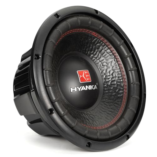 H YANKA BSC-12-4 12 Inch Subwoofer - 1000W MAX Power 12 Inch Paper Cone Subwoofer Car Audio, Black Iron Basket, 2.5“ Dual Voice Coil 4 Ohm Impedance 12 Sub for Cars - size: 12" Dual 4 Ohm