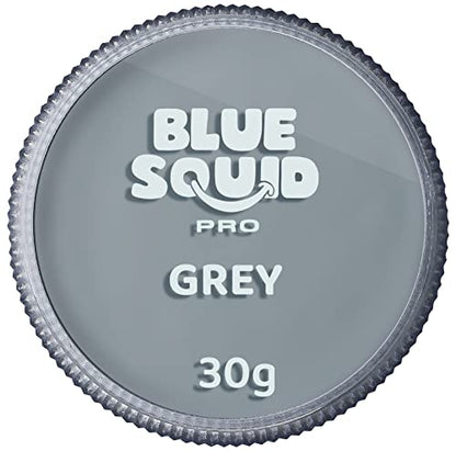 Blue Squid Face Paint Water Based Single Cake Professional Face Paint & Body Paint - Water Activated, Kids Adults Face Painting for Costume, Halloween Makeup, Cosplay - Classic Grey Face Paint 30g - color: Classic Grey 30g