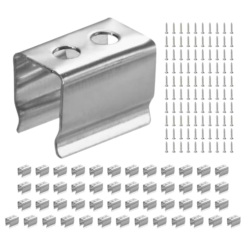 50pcs Waterproof LED Strip Light Clips 0.39in, Mounting Clips - size: 4.8x6mm