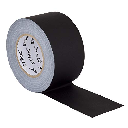 STIKK Gaffer Tape - Black Gaff Tape - 4 inch x 60 Yards - Pro Gaff Tape for Staging Work - Grafting Tape for Filming, Photography, Radio - Effective Heavy-Duty Water Resistant - color: Black, size: 4 inch